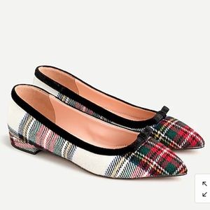 J. Crew Stewart Plaid Flats